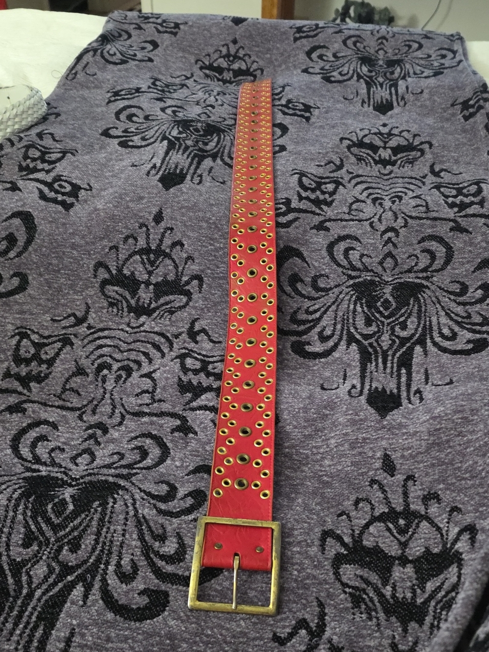Red Women's Studded Belt - Fashion Accessory